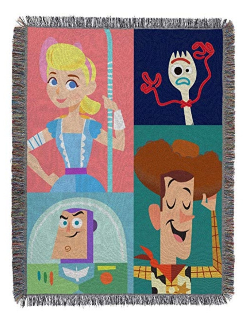 Disney Pixar Woven Tapestry Throw Toy Story 4. 50" X 60''